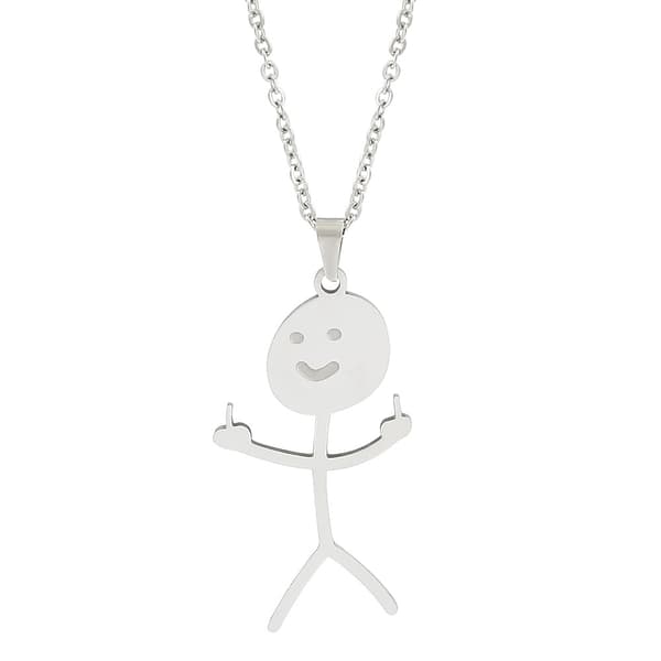 Sjov Doodle halskæde Sølv Silver