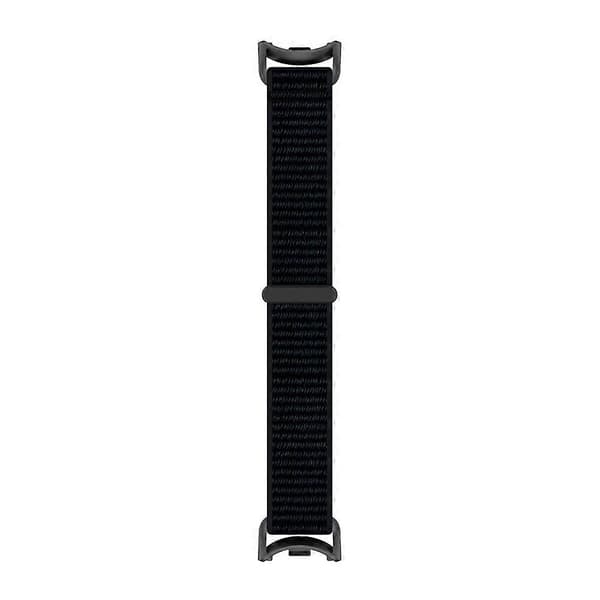 Håndledsrem kompatibel med Xiaomi Smart Band 10 / 9 / 8 Magic Tape Nylon Loop Urrem Black