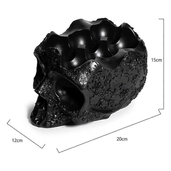 Gothic Halloween Skull Rack Resin Craft Egg Rack Black