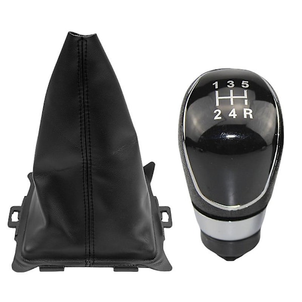 Til Ford Fiesta 2008 2009 2010 2011 2012 Bil Styling Tilbehør 5/6 Hastighed Manuel Gearskift Knappen Gaiter Boot Cover Case Krave 5 Speed Black