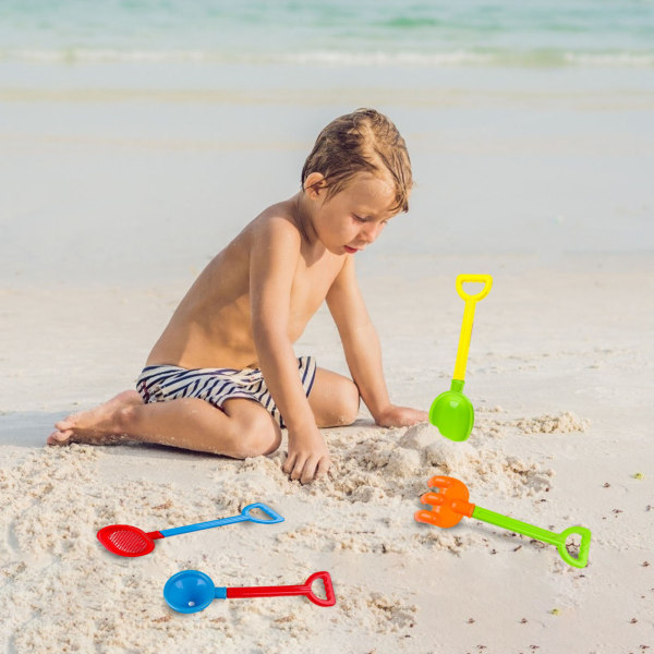 4-delad strandleksakssanduppsättning sandlek sandlådeleksak sommar utomhusleksak