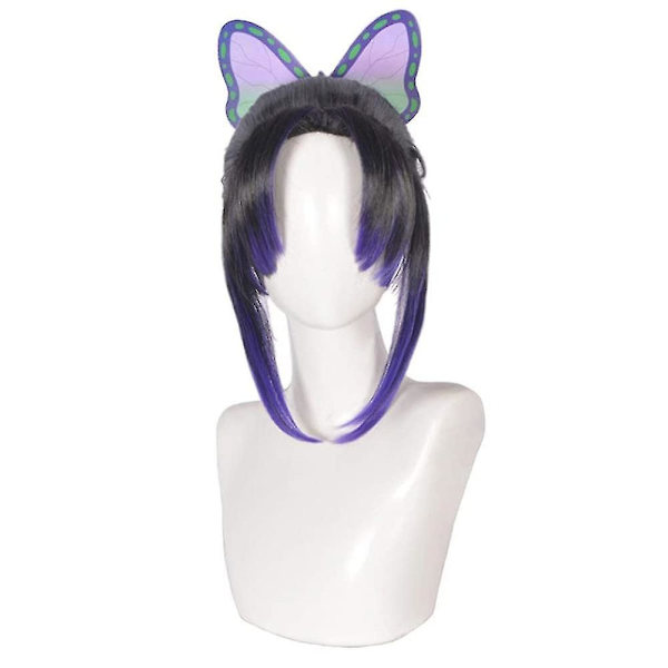 Anime Demon Slayer Kimetsu No Yaiba Kochou Shinobu Kochou Kanae Tsuyuri Kanawo Cosplay Peruukki Päällyste Cos Props Lisävarusteet