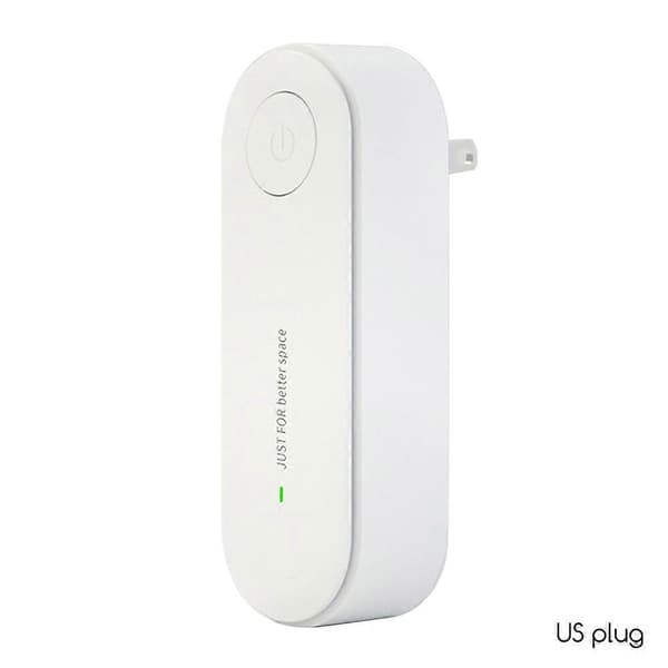 Ultralyd middfjerner, trådløs ultralyd middfjerner, støysvak plug-in middrenser, reduserer støvmidd for pusteproblemer White US plug