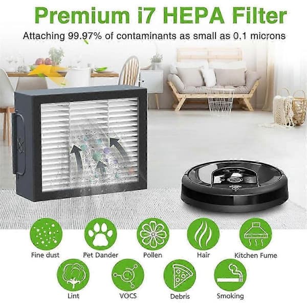 For IRobot Roomba E5 I3 I7 J7 I4 I7+ I3+ I4+ I6 I6+ I8 I8+ J7+/Plus E6 E7, E&I&J Serien Støvsuger C-FA-