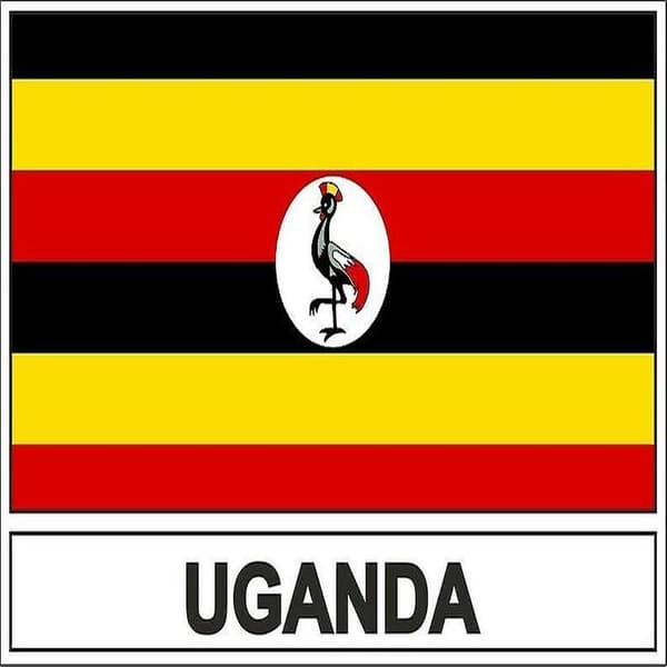 Autocollant sticker drapeau EAU ouganda