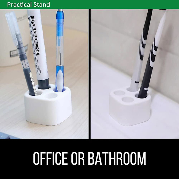 2-pack Diatom Tandborsthållare Diatomit Tandborste Ställ Hållbart Mini Tandborste Stativ Diatomit Hållare för Tandborste Tandborstar Diatom Lera Bas W