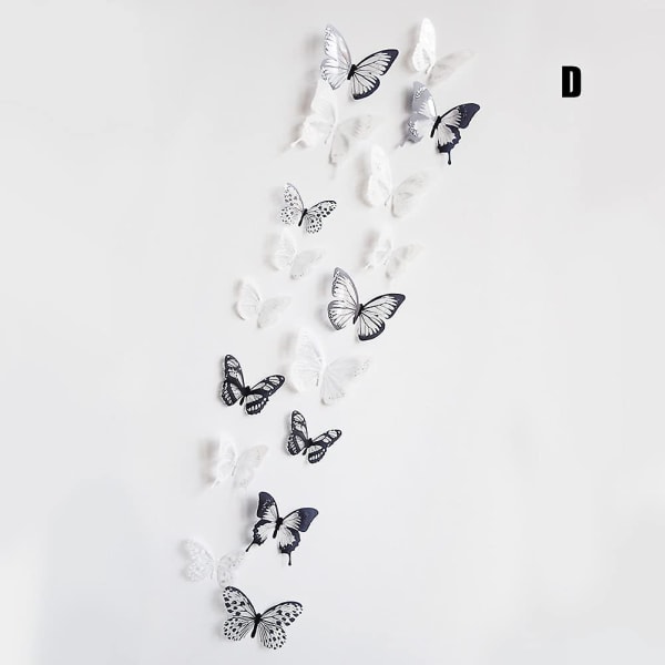 Wall Stickers 3d Stickers Children's Room Bedroom Background Wall Decoration Butterfly Stickers Wall Stickers A