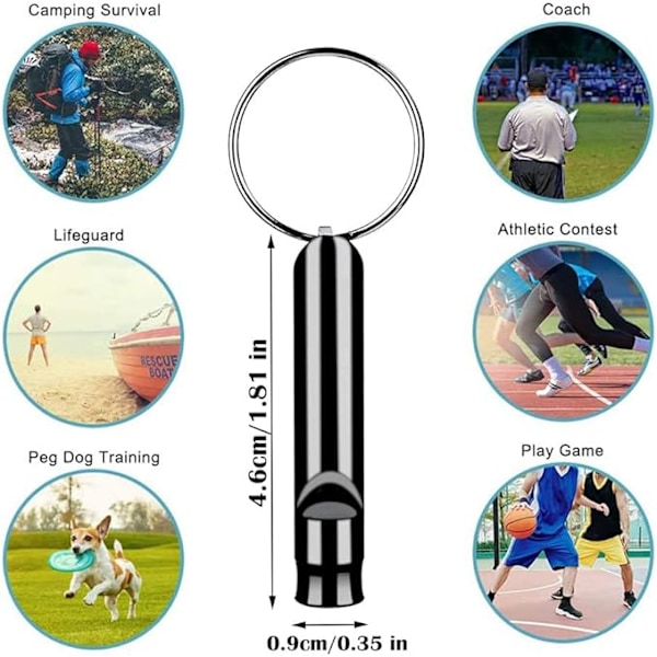 5 x Signalvissla, Nödsignalvissla, Överlevnadsvissla, Mini