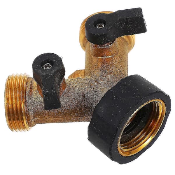 Vaskemaskinventil Kobberkran Slangesplitter med 2-veis adapter