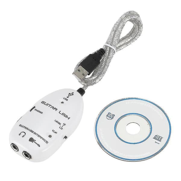 Guitar til USB Interface Link Kabel Adapter o Connector Recorder til PC/computer Bedste Gave Bedste Gave