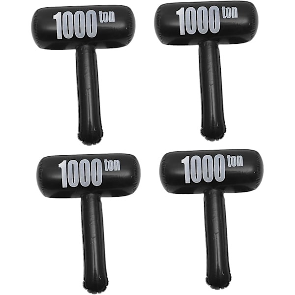 Hurtig shopping ERINGOGO 4 stk. oppustelige hammer badelegetøj oppustelig hammer fødselsdagsfest oppustelige legetøj oppustelig forhammer Black Small