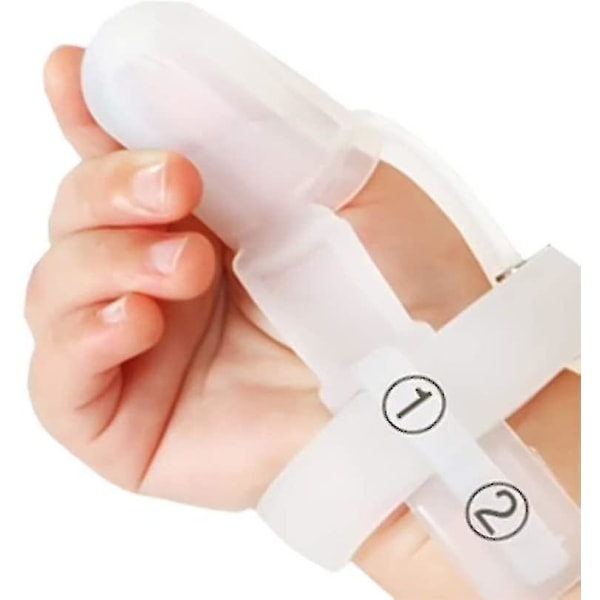 Forebyggelse af tommelfinger-sugende til småbørn, fingerbeskytter. Forebyggende behandlingssæt til 1-5 år, baby