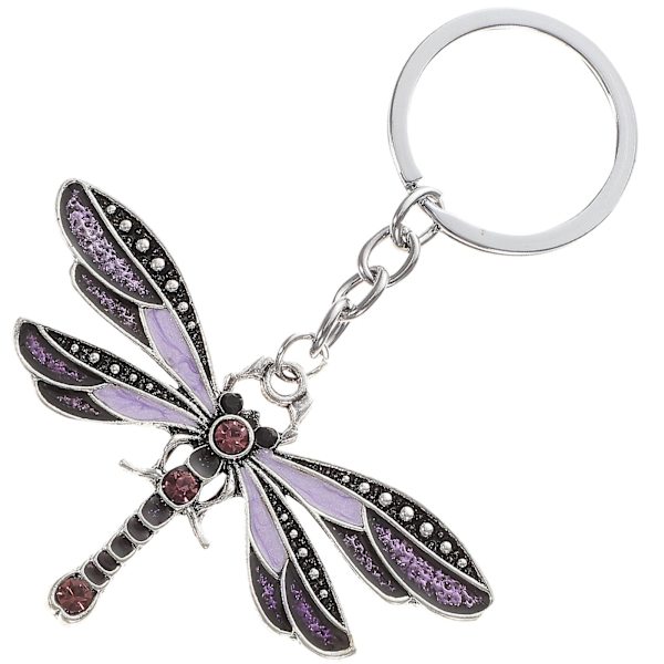 Dragonfly nøkkelring Dyre nøkkelring Crerative Ryggsekk Charm Bil nøkkelring For kvinner