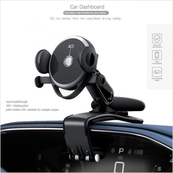 Dashboard Direct View Mount Car Navigation Mobile Phone Bracket Multifunctional Parking Sign Automatic Clamp