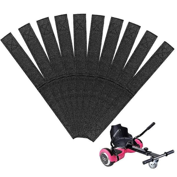 10-pack justerbara hoverboard-remmar, fästremmar för säte i nylon, självhäftande fästkabel för hoverboard