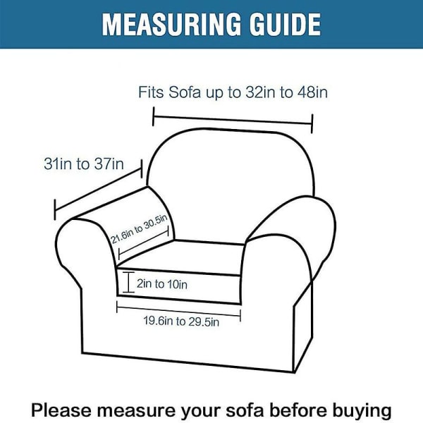 Stretchiga sofföverdrag för 3-sits soffa, överdrag för vardagsrumsmöbler (basöverdrag plus 1/2/3 sittdynöverdrag) Tjockare Jacquard Fabri