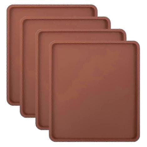 Silikon Dehydrator Mattor 4-Pack för Excalibur Mill Cabela, Nonstick Brickfoder<br>Högkvalitativa Livsmedelsklassade Silikon Dehydrator Ark med Upphöjda Kanter