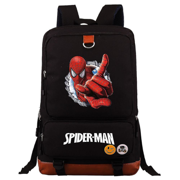 Spider-man Printed Teenage Student Schoolbag - Large-capacity Travel Bag For Men And Women's Backpack