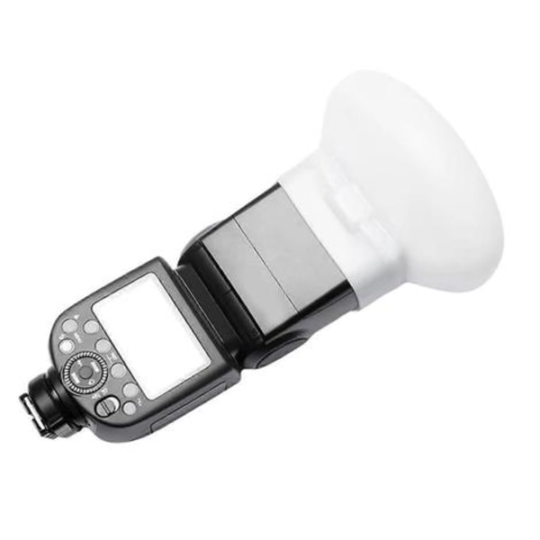 2 stk. MF-DD Dental Diffuser Silica Gel Diffusions Dome Kit til Godox MF12 Universal Flash Silikone White