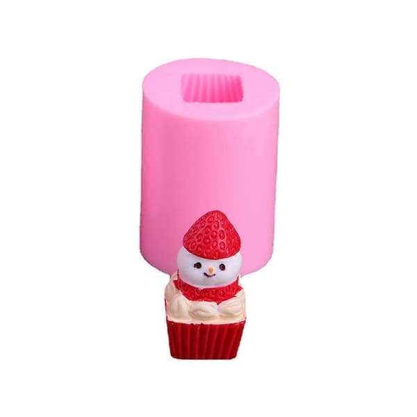 Form til lysfremstilling Julelysform til gør-det-selv julehåndværksdekorationer Strawberry snowman