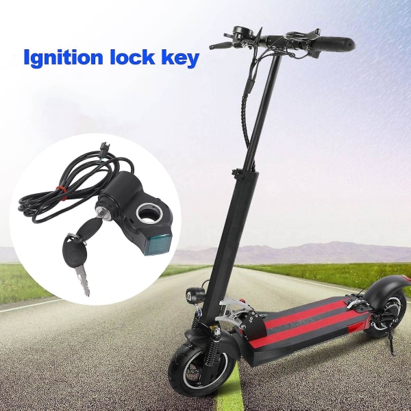 Electric Scooter Ignition Lock Key Cylinder Switch Lock Electric Scooter Replacement Accessories Fo