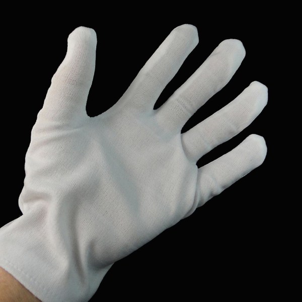 Valkoiset hanskat miehille Parade Gloves Valkoiset hanskat Taikuritarjoilijalle
