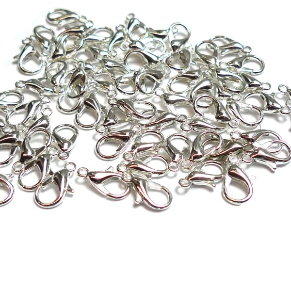 Clasps for Necklaces/Bracelets/Anklets - Silver Plated 10-Pack