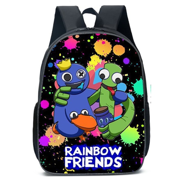 Rainbow Friends Ryggsekk Skolevesker Reiseryggsekker - En brun brown