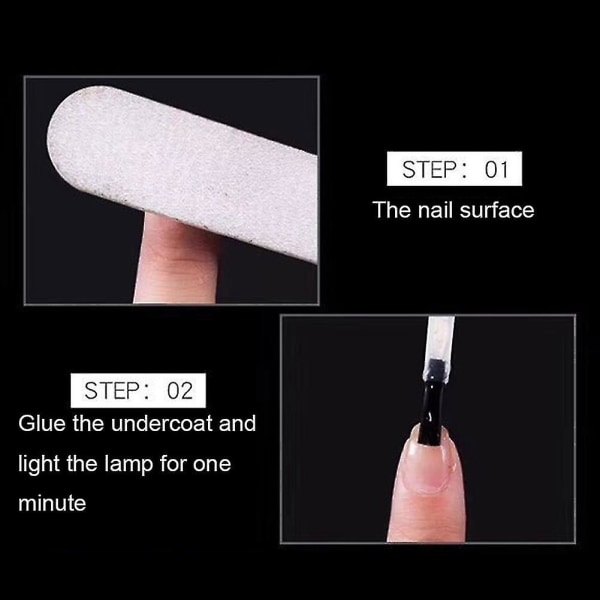 10 stk Glasfiber negleforlænger Fiber Anti Crack Fototerapi Manicure Værktøj