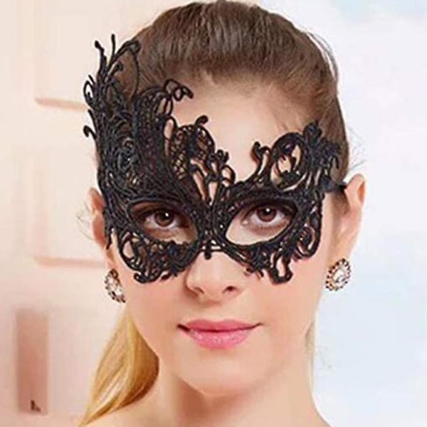 Luksus maske blonder maskerade maske til kvinder