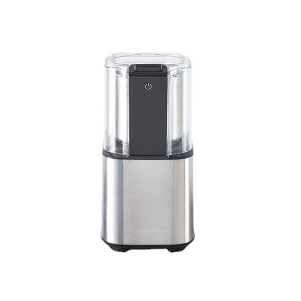 Bærbar elektrisk kaffebønnekvern kjøkkenverktøy urter salt pepper krydder nøtter korn medisin Cr