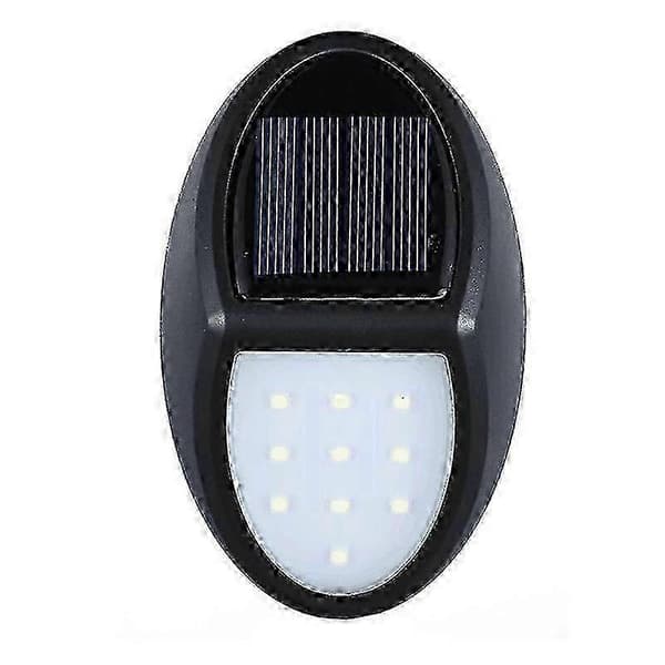 10-LED Solvägglampor - IP65 Skymningssensor Utomhus