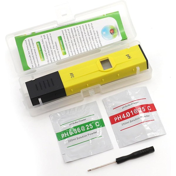Digital PH-mätare - Hög precision Pen Typ Tester för Vatten, Hydroponics, Pool, Akvarium - 0-14PH