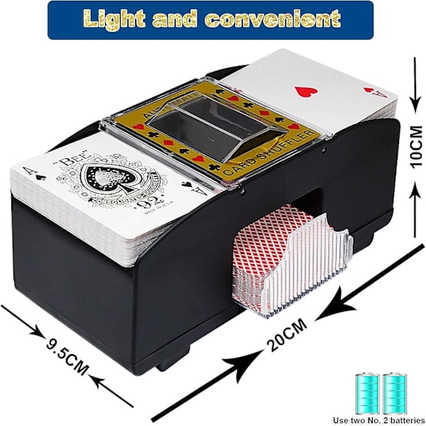 Automatisk blandningsmaskin, spelkort i plast batteridriven automatisk blandningsmaskin