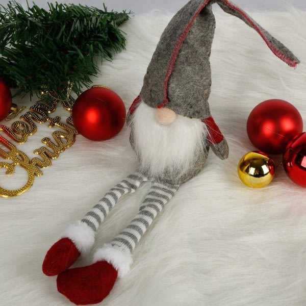CQBB käsintehty joulupukin koristelu ruotsalaiset hahmot istuvat pitkäjalkaiset joulupukin pullosetti kiitospäivä