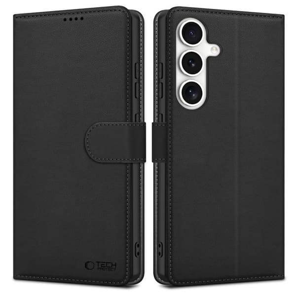 Tech-Protect Samsung Galaxy S25 Skal Läder Svart 90