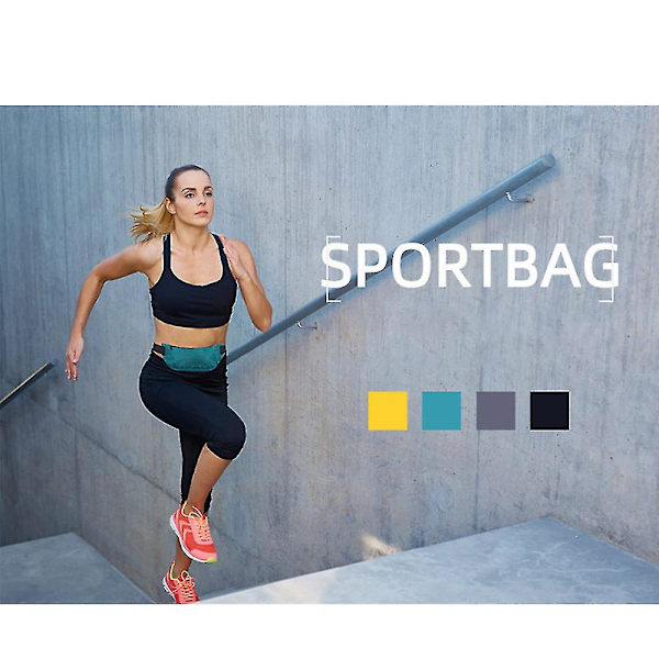Crossbody-veske med 4 glidelåslommer: Perfekt treningsgave, passer til alle mobiltelefoner