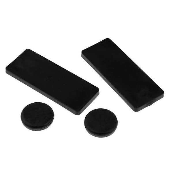 Slitstark Longboard POB Fingers Palm Slide Pucks Set för Downhill 4Pcs Black Rectangle