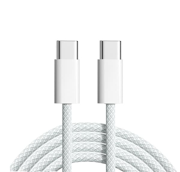 60 W USB-C-laddningskabel (2 meter!!) Bulk MW493ZM (extra lång) iPhone 15 16 Pro Plus MAX