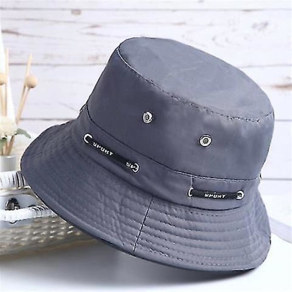 Dame Lett solhatt Quick Dry Fishing Hat med stropp Grey