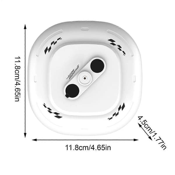 Ate-lufter 2000mAh batteri Vanntett magnetisk lading Flytende elektrisk lufter White