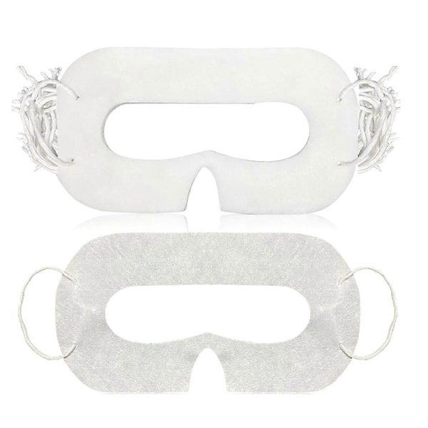 100 st Universal Engångs VR Ögonmask för Quest 3 VR Headset Tillbehör Svettabsorberande Ögonskydd [D] vit