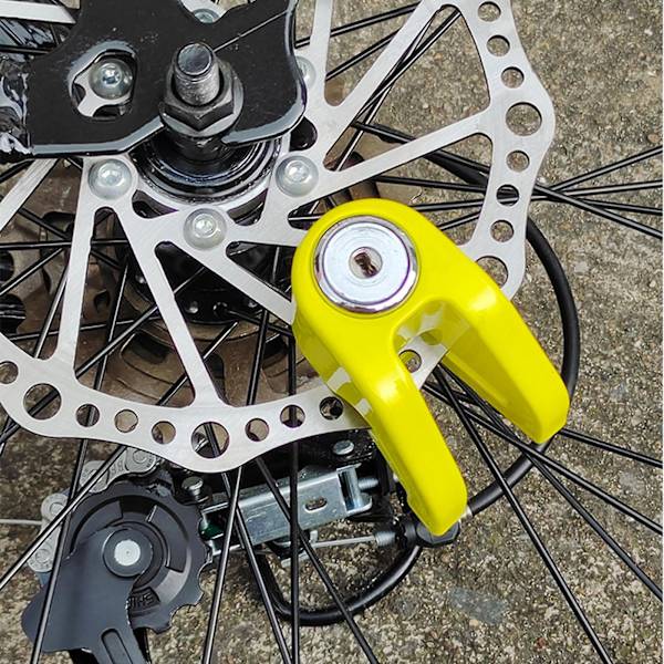 Safety Lock Motorcycle Scooter Brake Disc Brake Wheel Lock Mountain Road Bikes Orange
