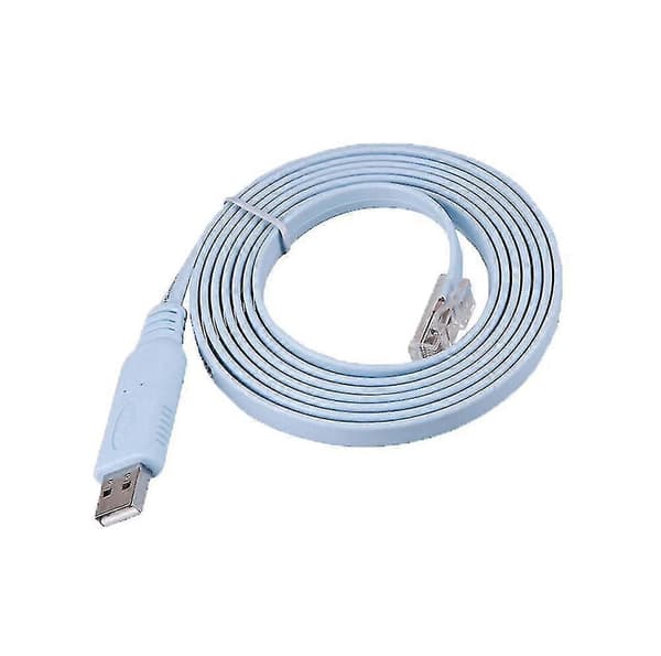 Ftdi Usb Till Rj45 Konsolkabel För Cisco Router Och Switch Eller Asa 6ft