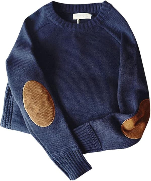 Herre Hverdag Efterår og Vinter Mode Hverdag Tyk Løs Varm og Holdbar Pullover Street Sweater Patch Design Harajuku Tøj Pullover Tøj M