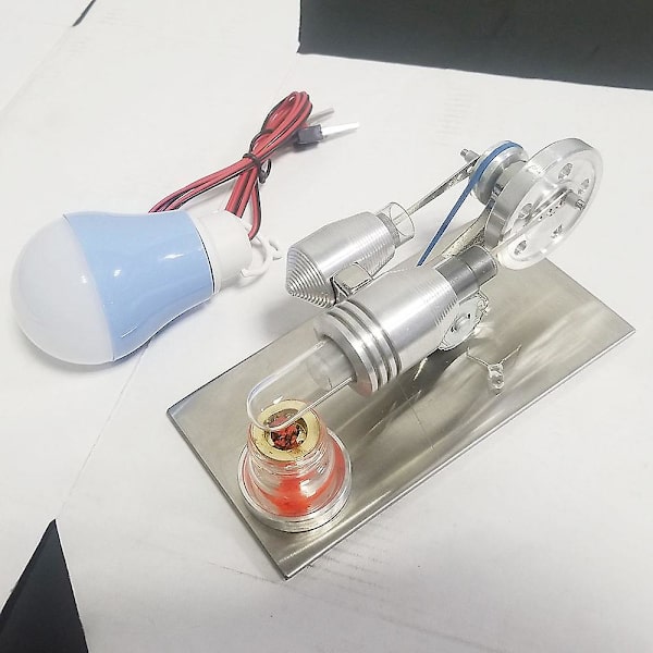 Sterling-motor Ekstern forbrenningsmotor Generator Dampmaskin Fysisk vitenskap Eksperimentmodell Bursdagsgave Sterling engine-02
