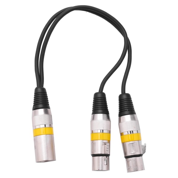 30 cm 3pin Xlr hann til 2 xlr hunn lydforlengelseskabel Y splitter for mikrofonmikser opptaker Dj-kabel Multicolor