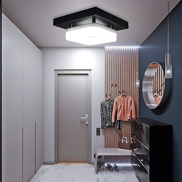 Firkantet LED-loftlampe, kreativ minimalistisk veranda-loftlampe, entre-loftlampe