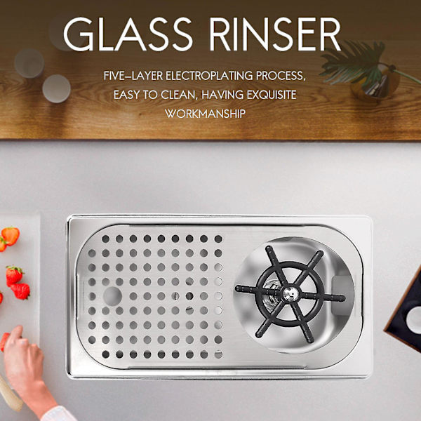 Srbtv-glas Rinser Diameter 201 Rustfrit Stål Rinser Til Øl Mælkete Kop Vasker Glas Rinser Til Hote