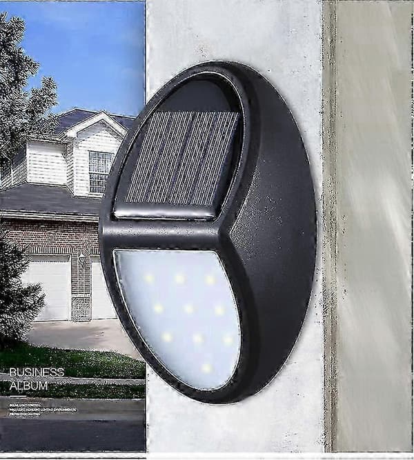 10-LED aurinkoseinävalaisimet - IP65 hämäräanturi ulkokäyttöön